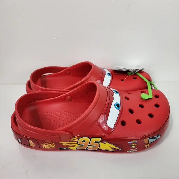 Lightning mcqueen crocs adults size 11 hotsell